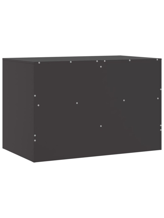 TV skříňky 2 ks černé 67 x 39 x 44 cm ocel