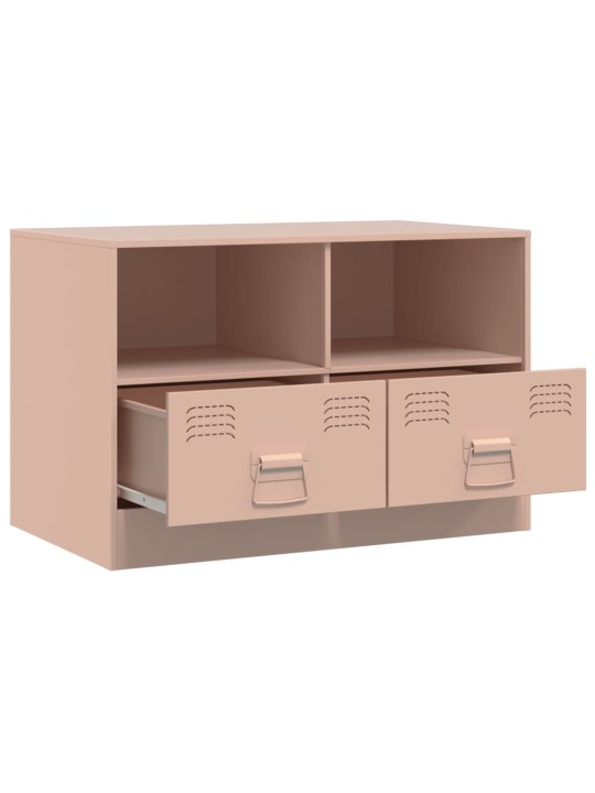 TV skříňka růžová 67 x 39 x 44 cm ocel