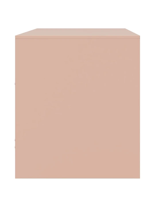 TV skříňka růžová 67 x 39 x 44 cm ocel