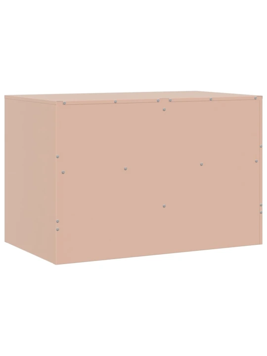 TV skříňka růžová 67 x 39 x 44 cm ocel