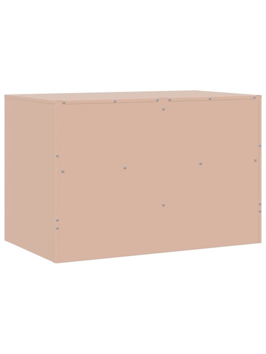 TV skříňky 2 ks růžové 67 x 39 x 44 cm ocel