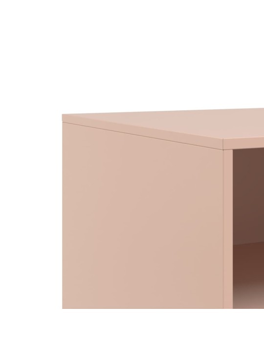 TV skříňky 2 ks růžové 67 x 39 x 44 cm ocel