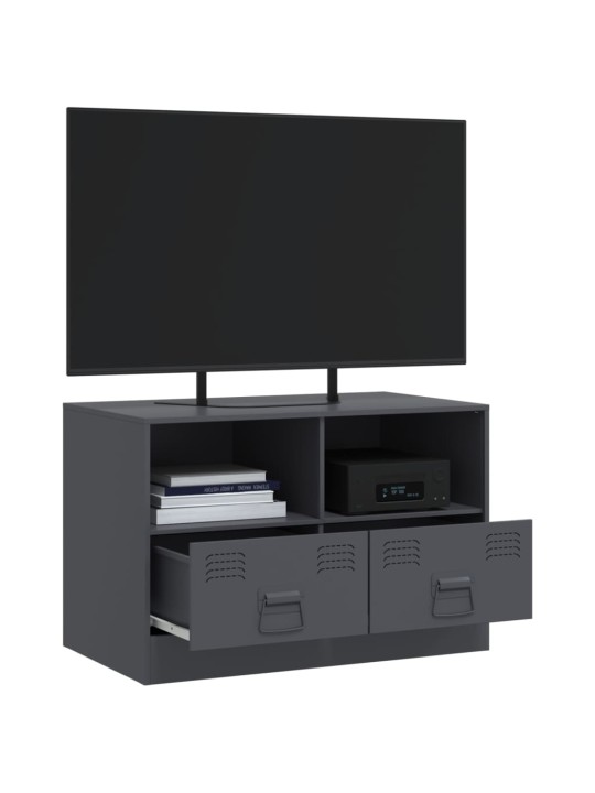 TV skříňka antracitová 67 x 39 x 44 cm ocel