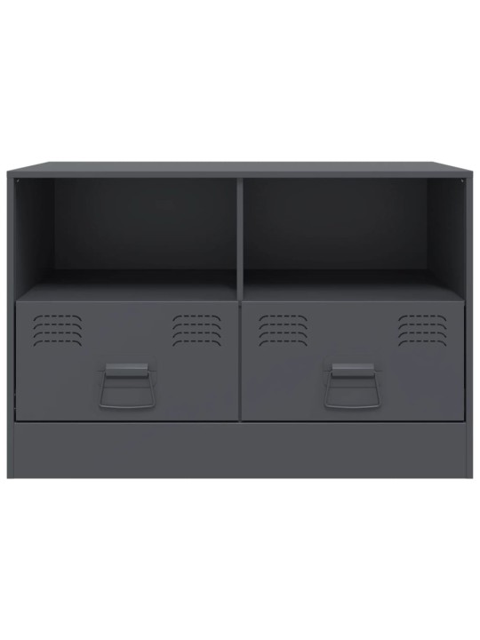 TV skříňky 2 ks antracitové 67 x 39 x 44 cm ocel
