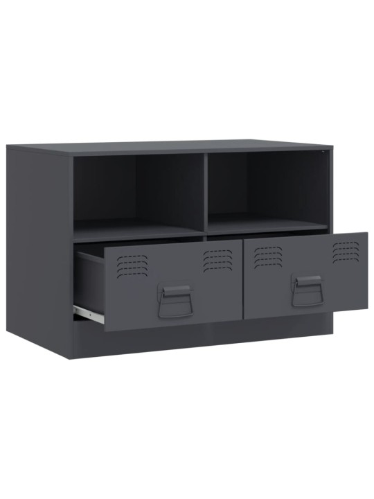 TV skříňky 2 ks antracitové 67 x 39 x 44 cm ocel
