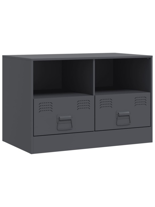 TV skříňky 2 ks antracitové 67 x 39 x 44 cm ocel