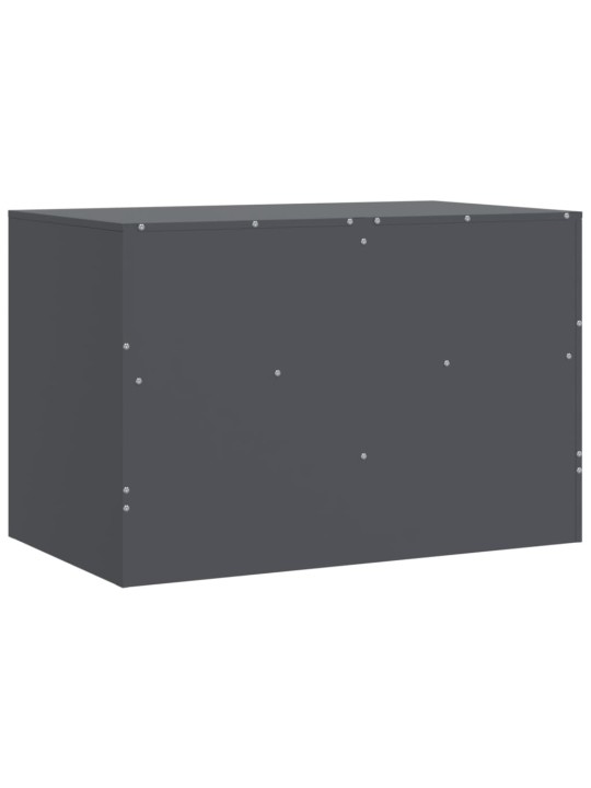 TV skříňky 2 ks antracitové 67 x 39 x 44 cm ocel