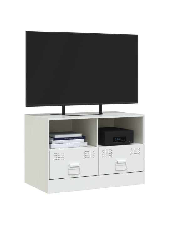 TV skříňka bílá 67 x 39 x 44 cm ocel