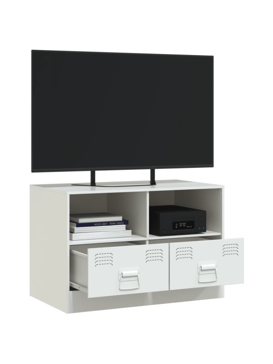 TV skříňka bílá 67 x 39 x 44 cm ocel