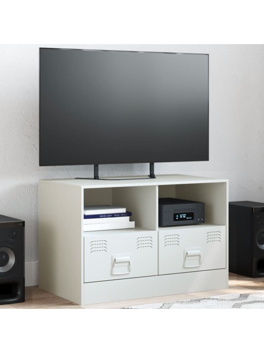 TV skříňka bílá 67 x 39 x 44 cm ocel