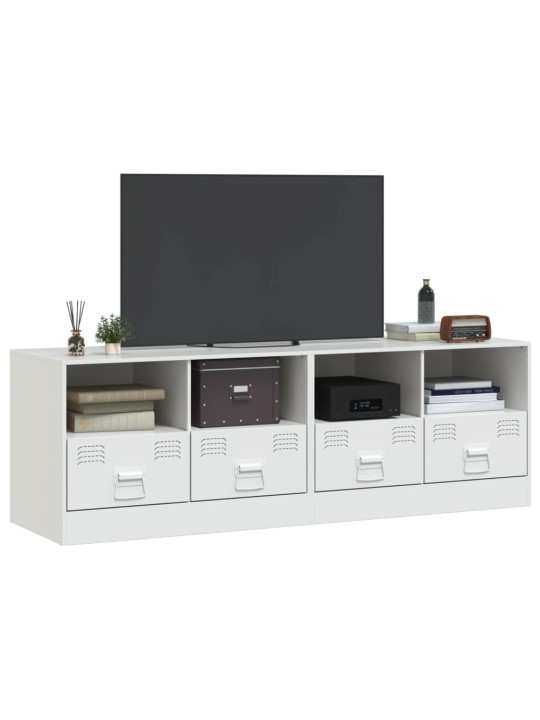 TV skříňky 2 ks bílé 67 x 39 x 44 cm ocel