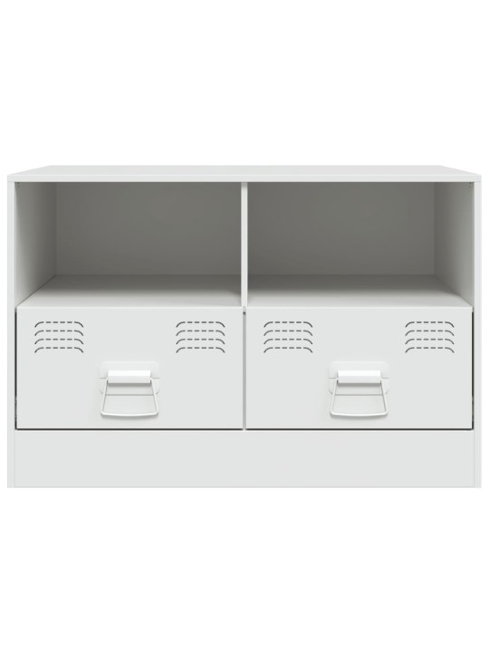 TV skříňky 2 ks bílé 67 x 39 x 44 cm ocel