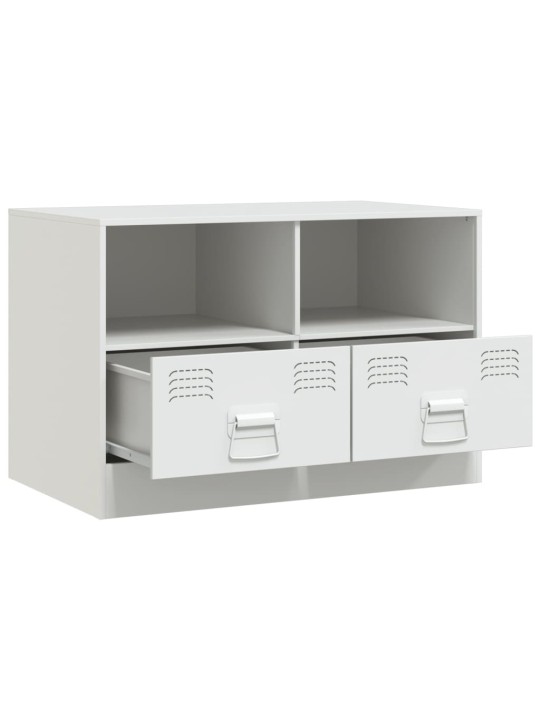 TV skříňky 2 ks bílé 67 x 39 x 44 cm ocel