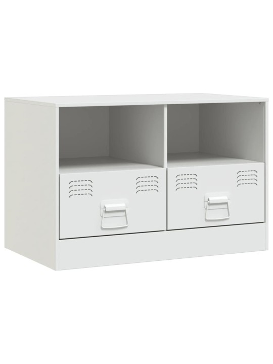 TV skříňky 2 ks bílé 67 x 39 x 44 cm ocel