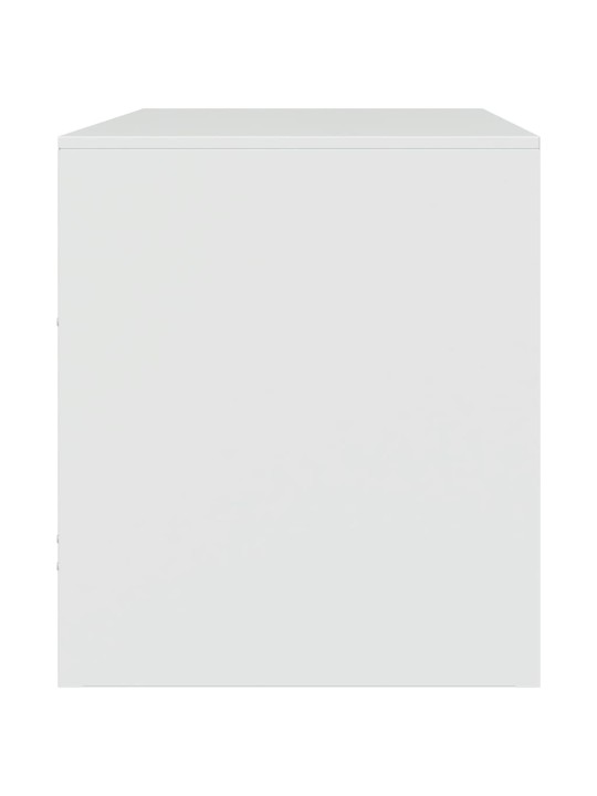 TV skříňky 2 ks bílé 67 x 39 x 44 cm ocel