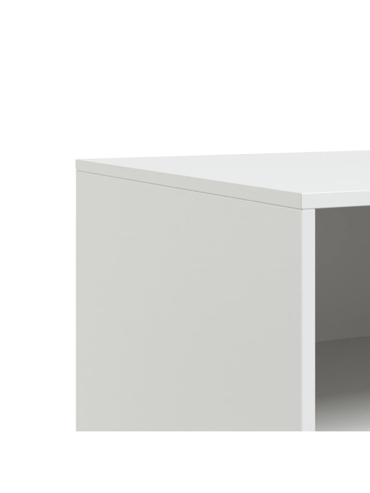 TV skříňky 2 ks bílé 67 x 39 x 44 cm ocel