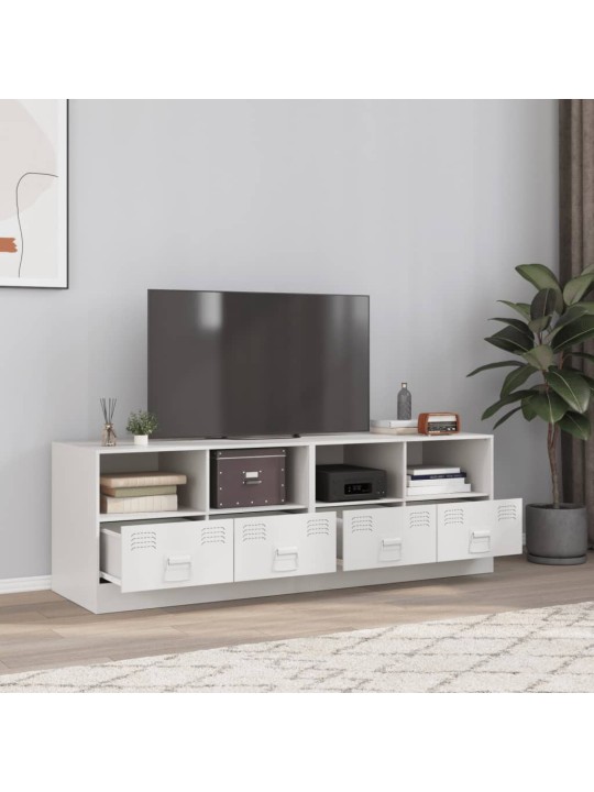 TV skříňky 2 ks bílé 67 x 39 x 44 cm ocel
