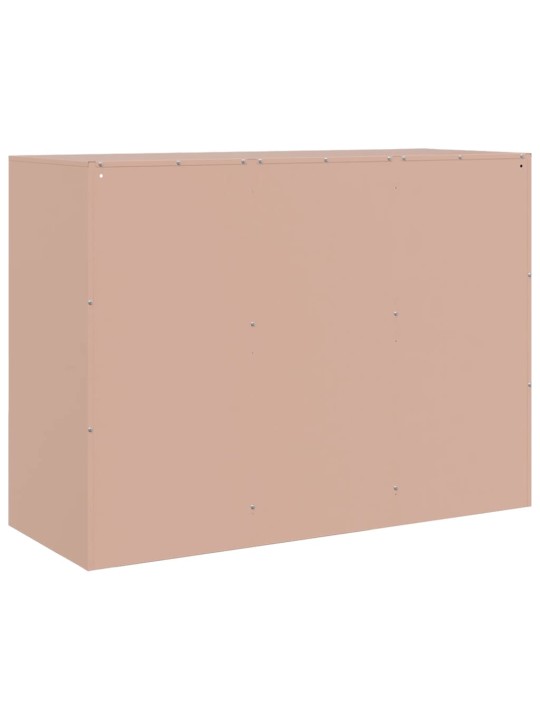 Příborník růžový 99 x 39 x 73 cm ocel