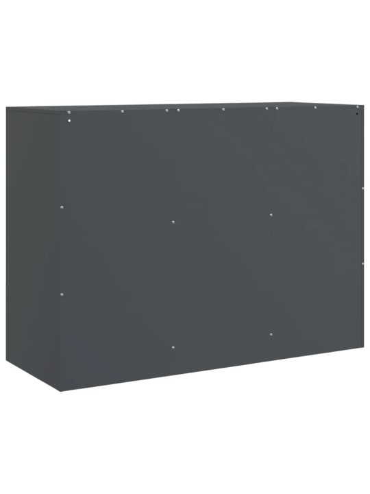 Příborník antracitový 99 x 39 x 73 cm ocel