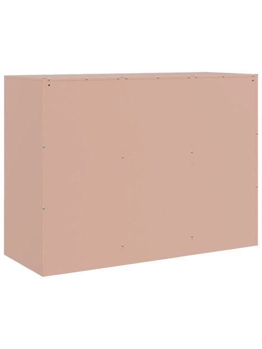 Příborník růžový 99 x 39 x 73 cm ocel