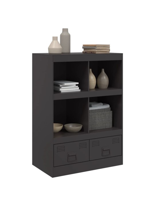 Highboard černý 67 x 39 x 95 cm ocel