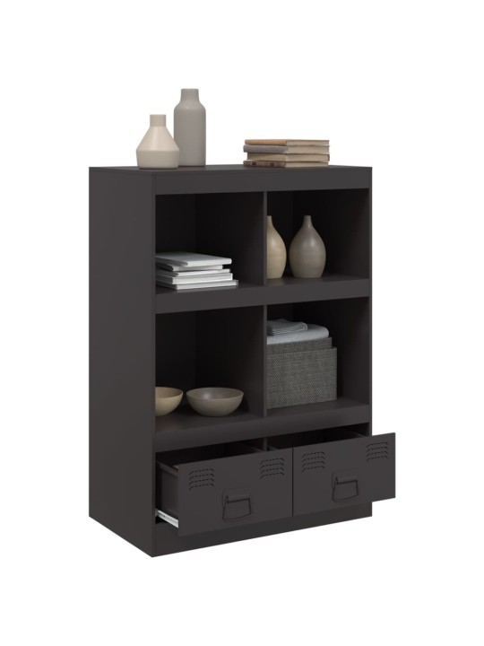 Highboard černý 67 x 39 x 95 cm ocel