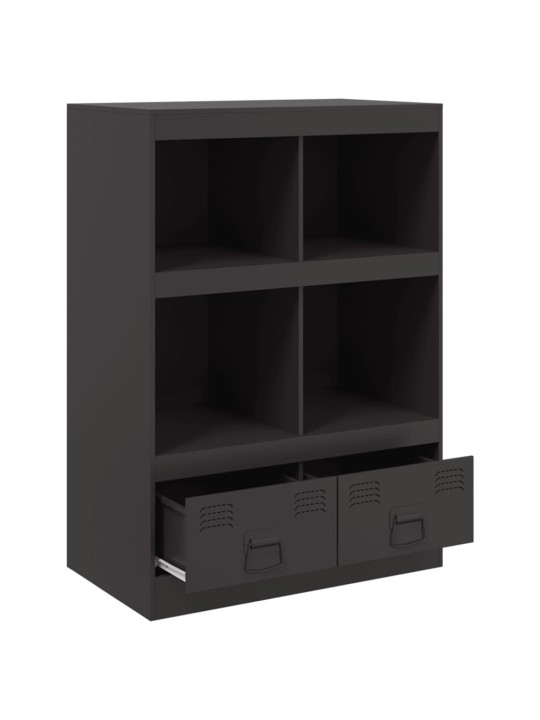 Highboard černý 67 x 39 x 95 cm ocel