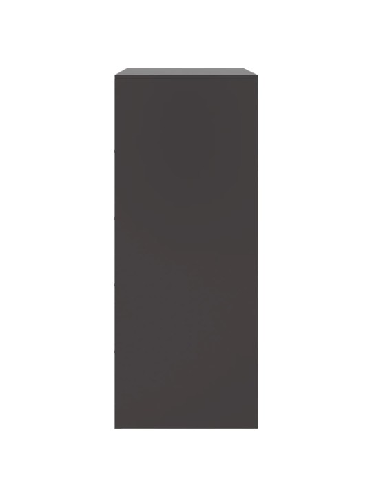 Highboard černý 67 x 39 x 95 cm ocel