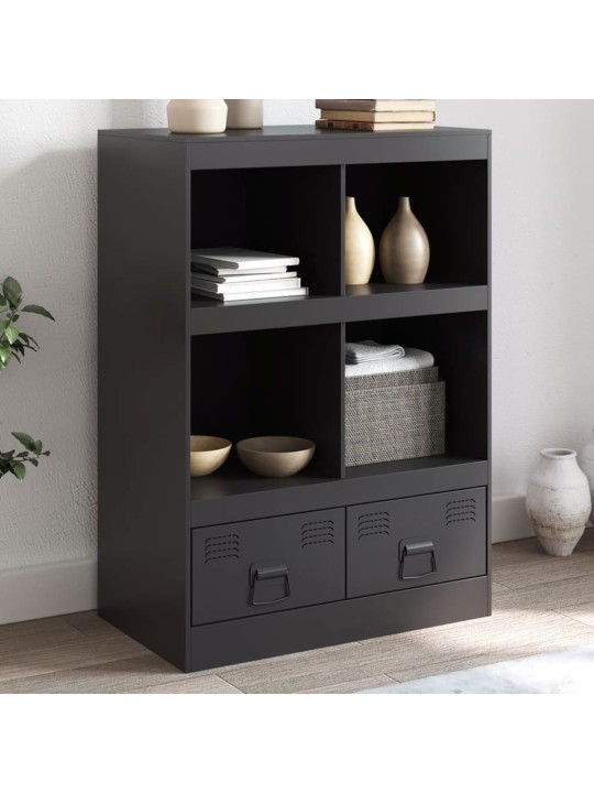 Highboard černý 67 x 39 x 95 cm ocel