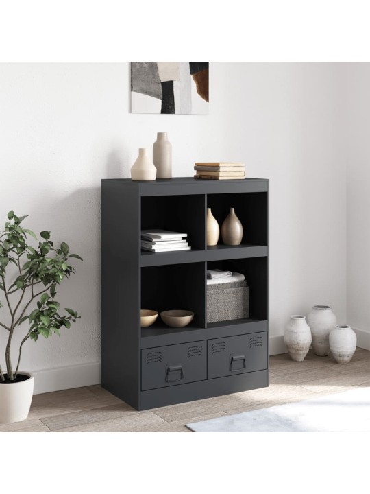 Highboard antracitový 67 x 39 x 95 cm ocel
