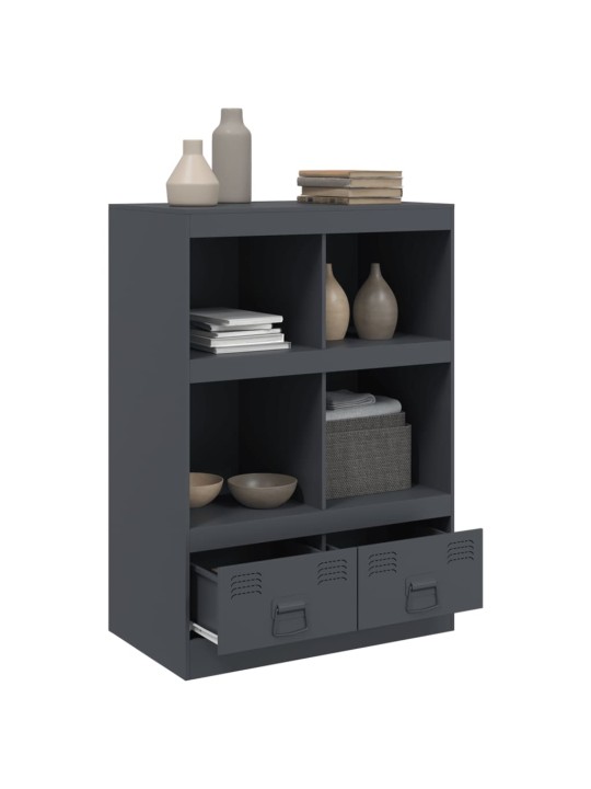 Highboard antracitový 67 x 39 x 95 cm ocel