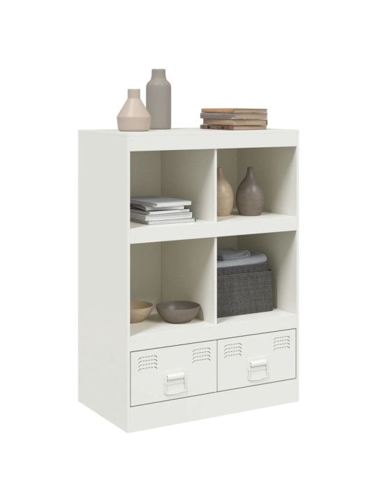 Highboard bílý 67 x 39 x 95 cm ocel