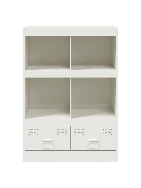 Highboard bílý 67 x 39 x 95 cm ocel