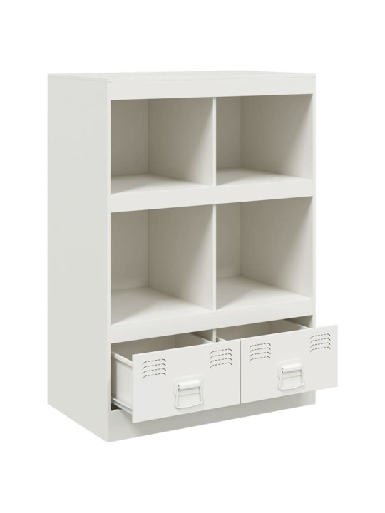 Highboard bílý 67 x 39 x 95 cm ocel