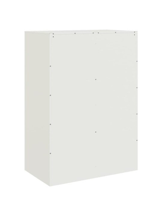 Highboard bílý 67 x 39 x 95 cm ocel