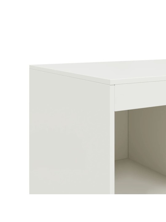 Highboard bílý 67 x 39 x 95 cm ocel