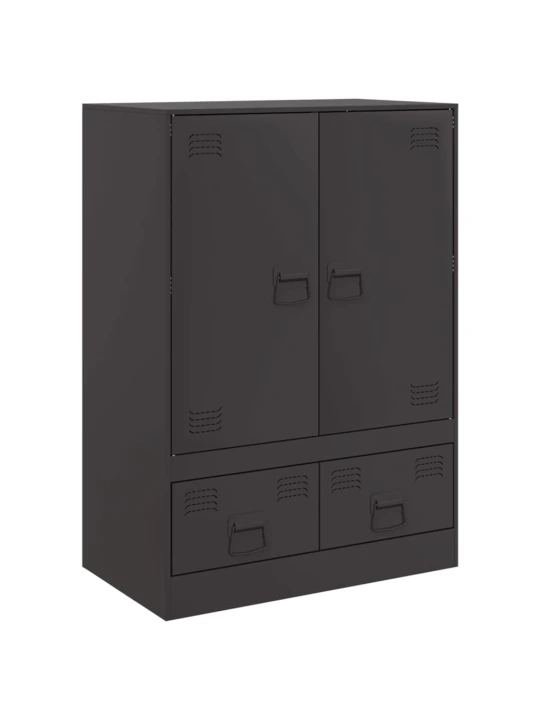 Highboard černý 67 x 39 x 95 cm ocel