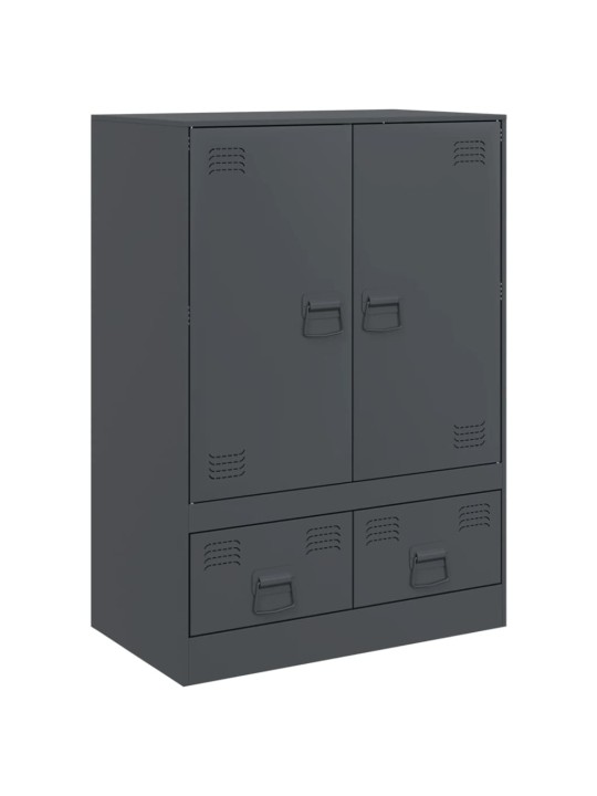 Highboard antracitový 67 x 39 x 95 cm ocel