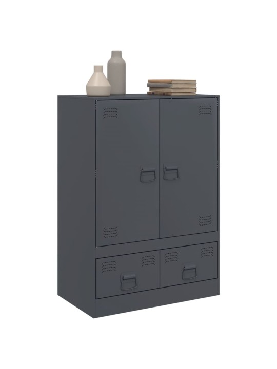 Highboard antracitový 67 x 39 x 95 cm ocel