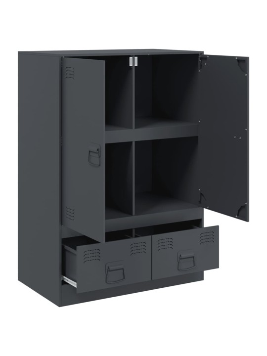 Highboard antracitový 67 x 39 x 95 cm ocel