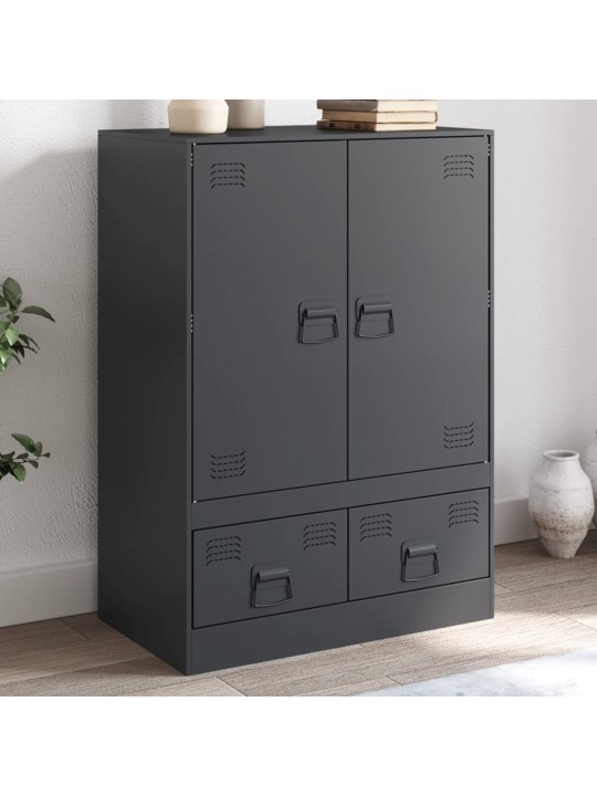 Highboard antracitový 67 x 39 x 95 cm ocel