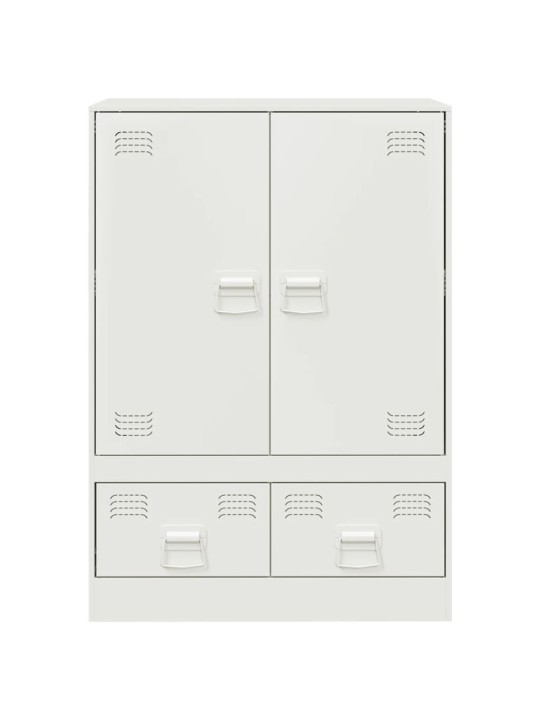 Highboard bílý 67 x 39 x 95 cm ocel