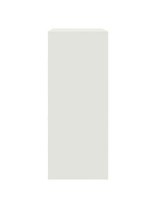 Highboard bílý 67 x 39 x 95 cm ocel