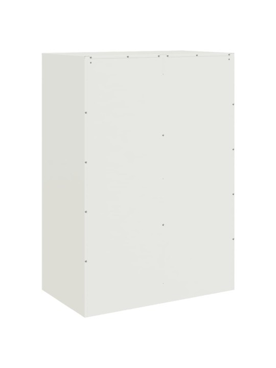 Highboard bílý 67 x 39 x 95 cm ocel