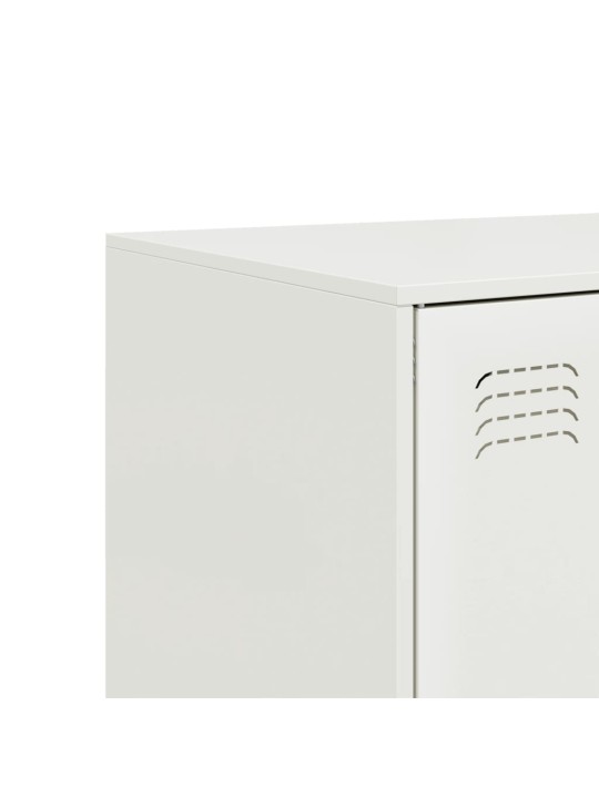 Highboard bílý 67 x 39 x 95 cm ocel