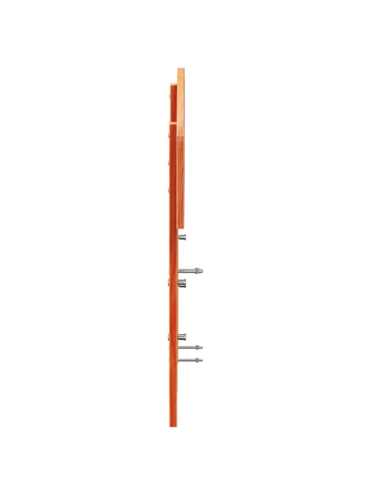Čelo postele voskově hnědé 160 cm masivní borové dřevo