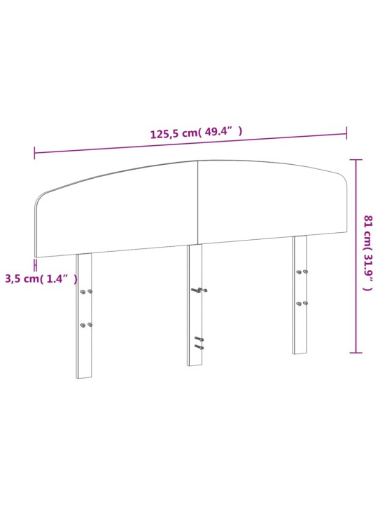 Čelo postele 120 cm masivní borové dřevo