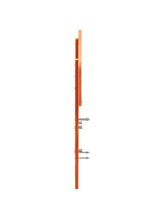 Čelo postele voskově hnědé 120 cm masivní borové dřevo