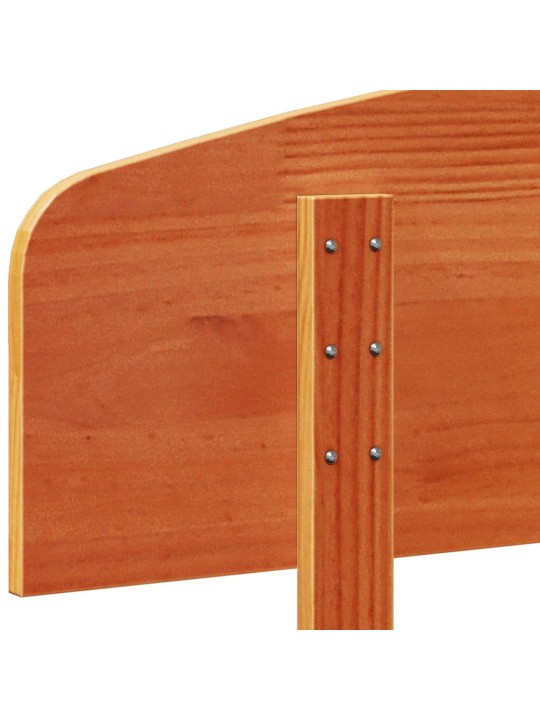 Čelo postele voskově hnědé 90 cm masivní borové dřevo