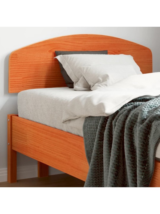 Čelo postele voskově hnědé 90 cm masivní borové dřevo